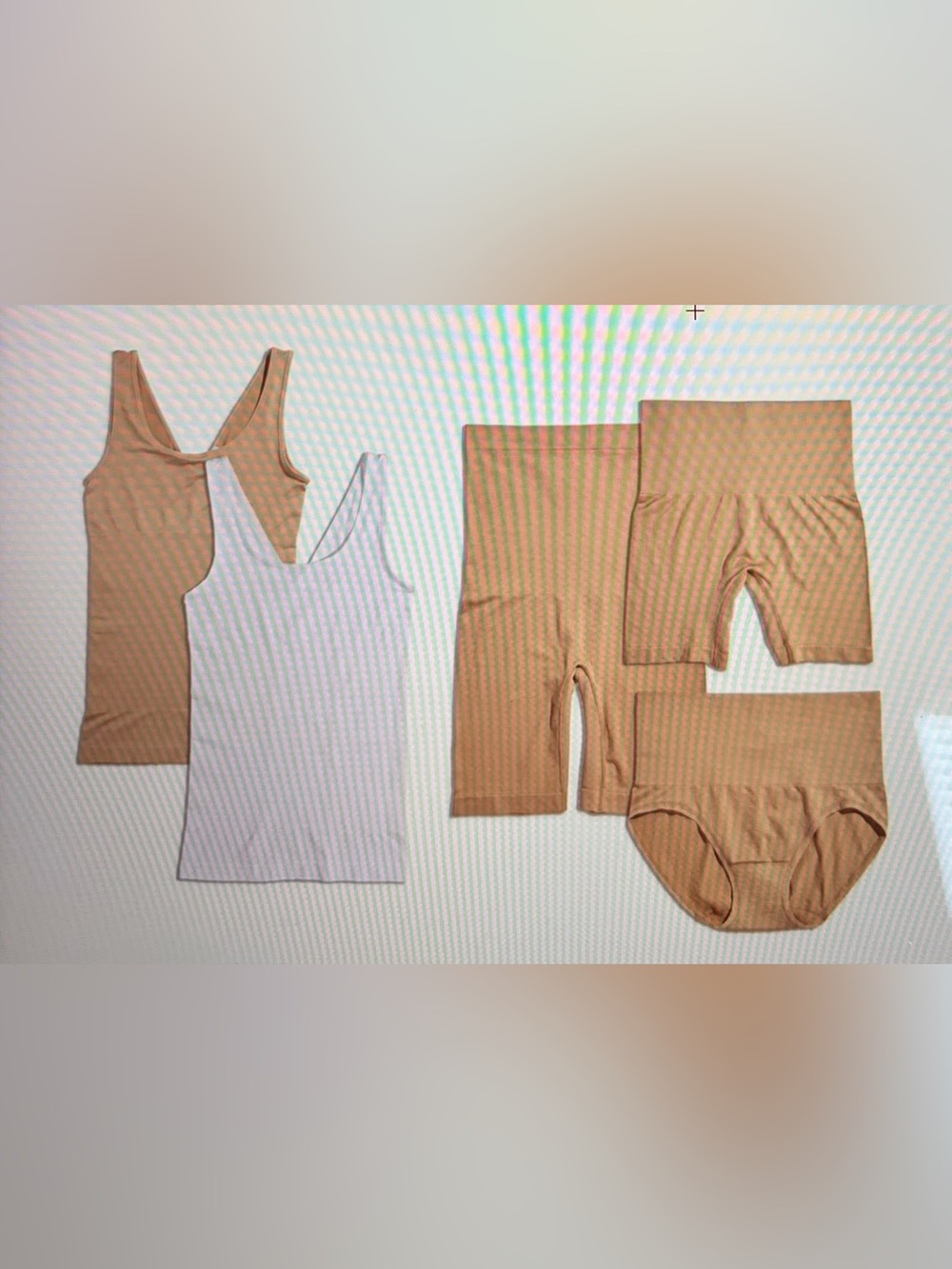 Yummie by Heather Thompson 5 piece Seamless Wardrobe Essentials Almond S/M nwt